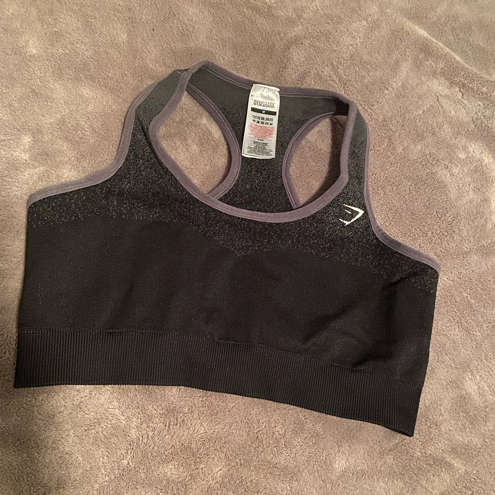 Gymshark Black Compression Sports Bra
